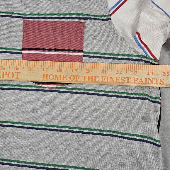 Brooks Brothers Shirt Mens XXL Performance Polo Slim Fit Striped Preppy Golf - Picture 10 of 11